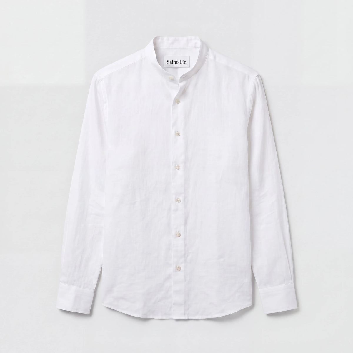 MANDARIN LINEN SHIRT WHITE