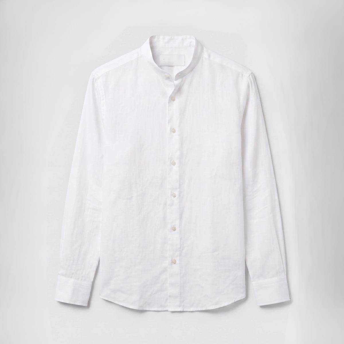 MANDARIN LINEN SHIRT WHITE