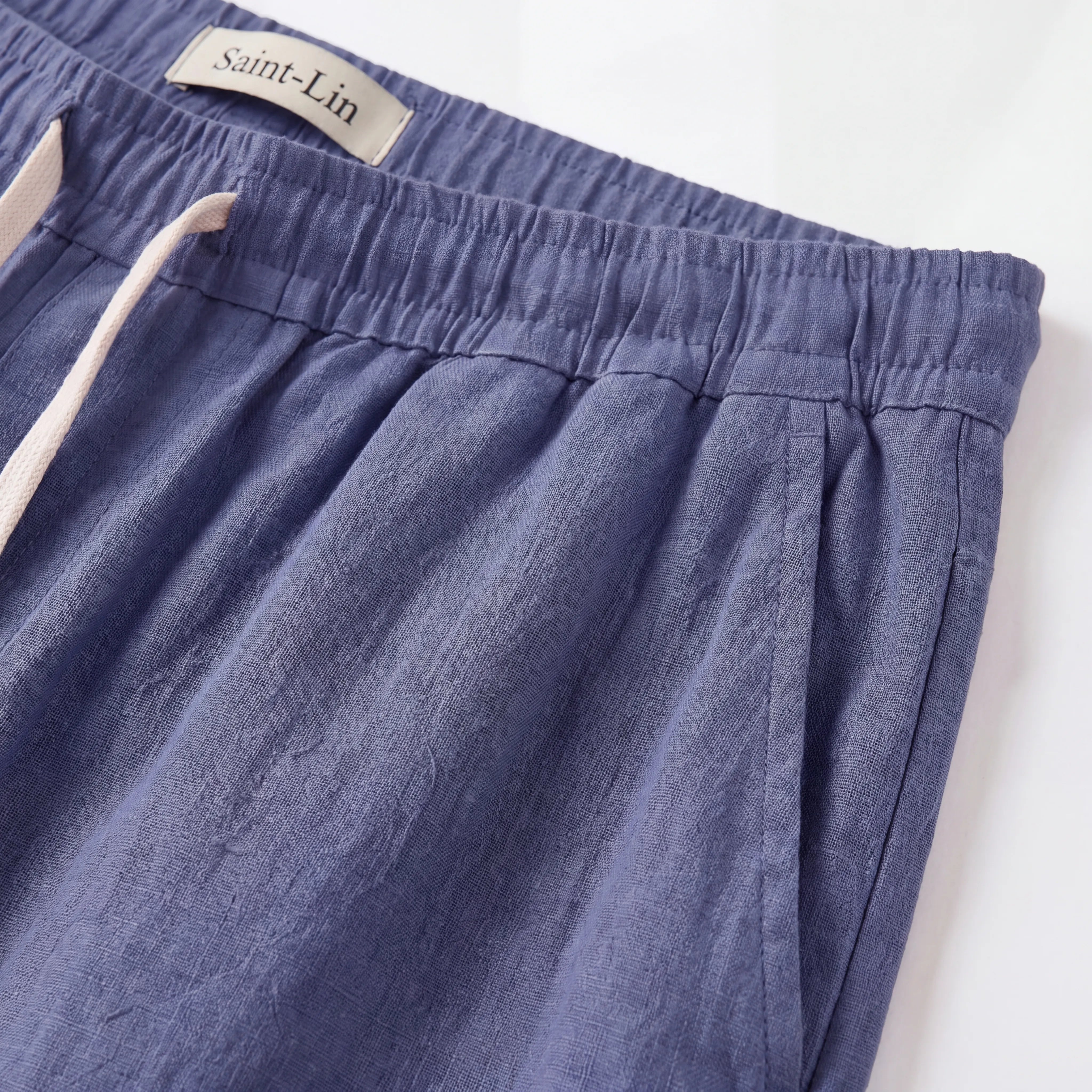 SHORT LIN BLEU