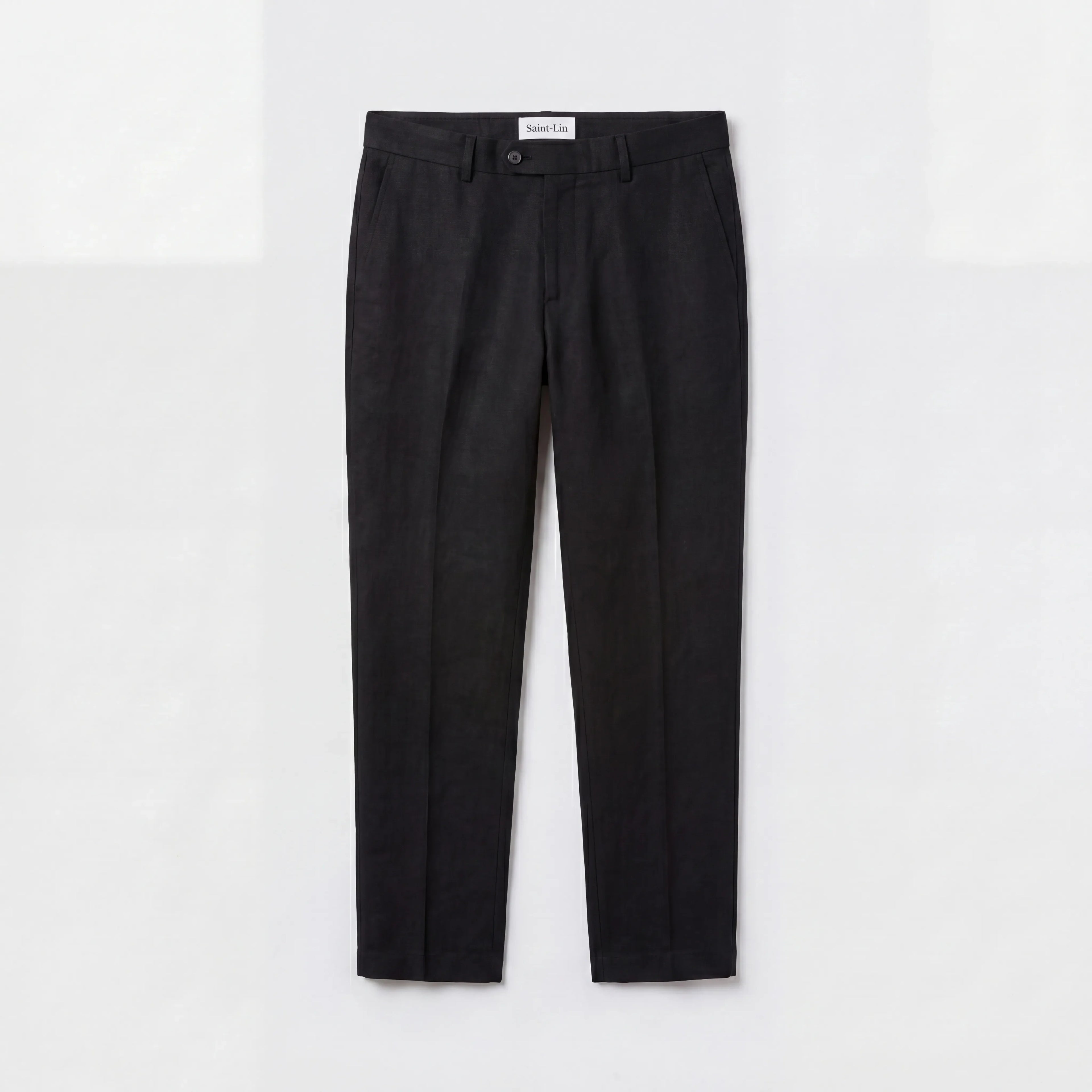 PORTOFINO LINEN TROUSERS BLACK