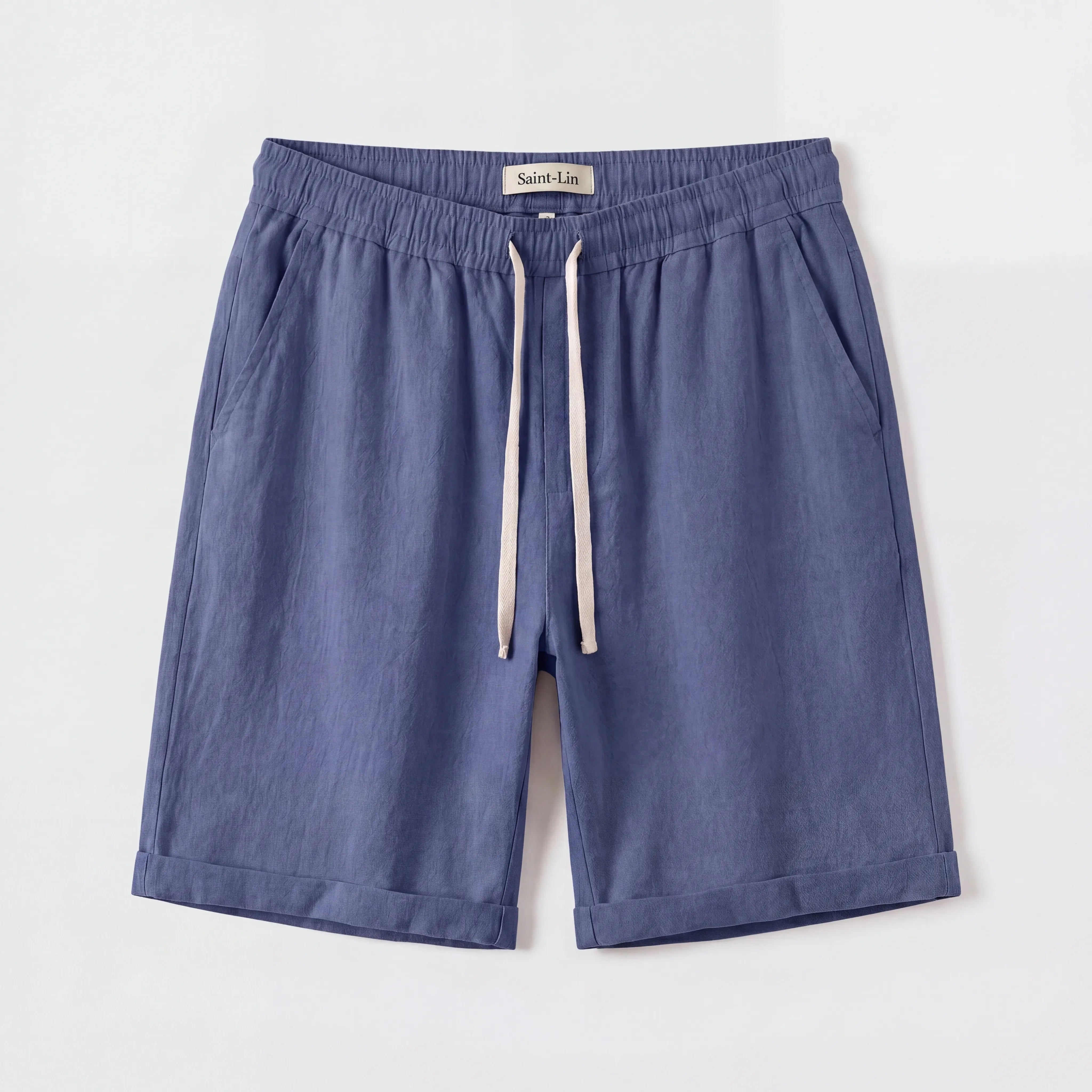 SHORT LIN BLEU